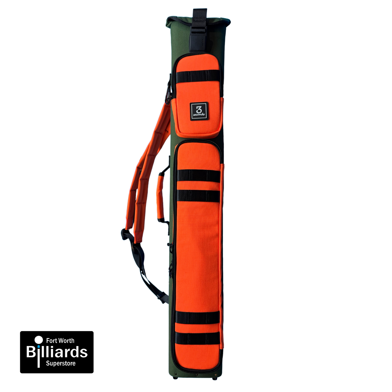 3 Seconds 3B/5S Hard Case - Khaki Green/Orange