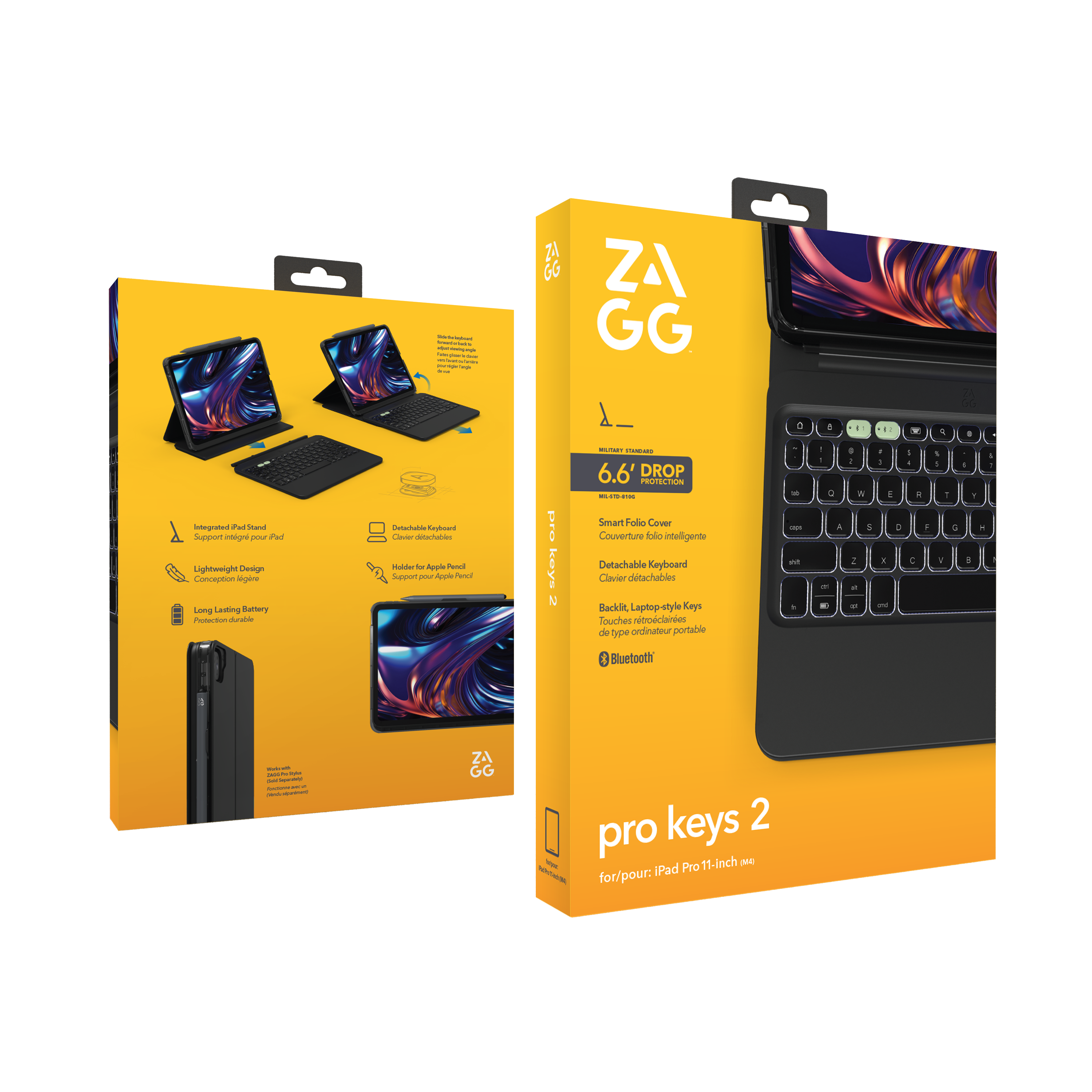 ZAGG Pro Keys 2 Portable Keyboard for Apple iPad Pro 11 inch (M4