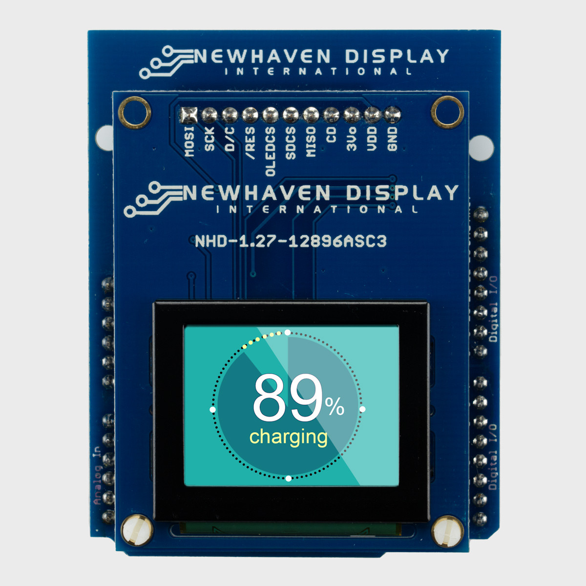 1.27 inch Color OLED Arduino Shield