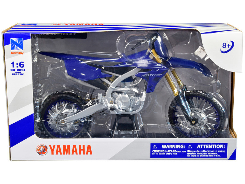Yamaha YZ450F Dirt Bike Motorcycle Blue and Black 1/6 Diecast