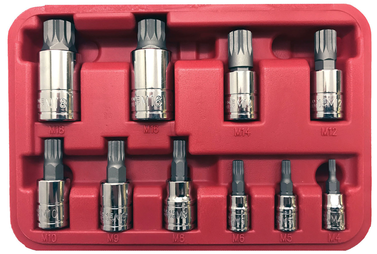 CTA Tools 3038 10 Piece 12 Point Triple Square XZN Socket Set | JB