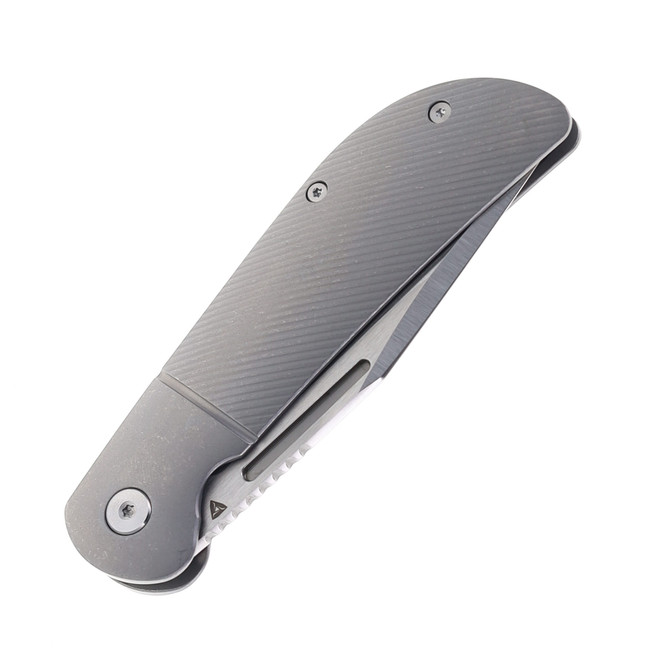 Tuya Calico Jack Folding Knife Gray Titanium Handle M390 Blade