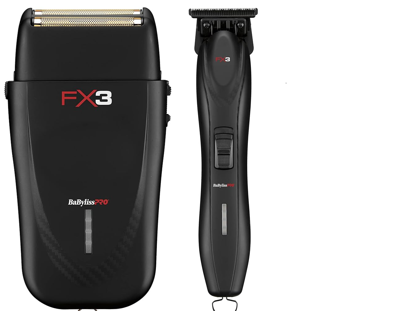 BaBylissPRO FX3 Black Trimmer and Shaver Duo - Barber Salon Supply