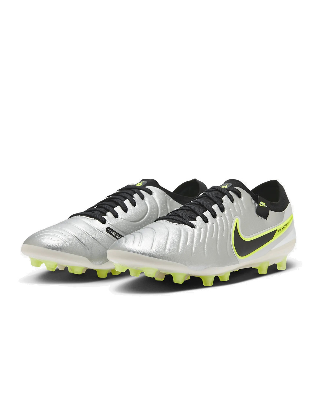 Nike Tiempo Legend 10 Pro AG-Pro - Metallic Silver/Volt