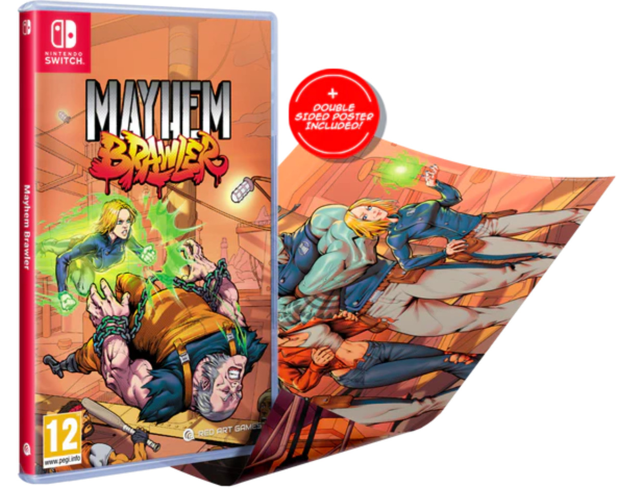 Mayham Brawler Red Art Games for Nintendo Switch at