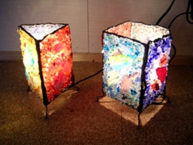 琉球ガラス細工体験 アクセサリーやランプシェードなどオリジナル作品