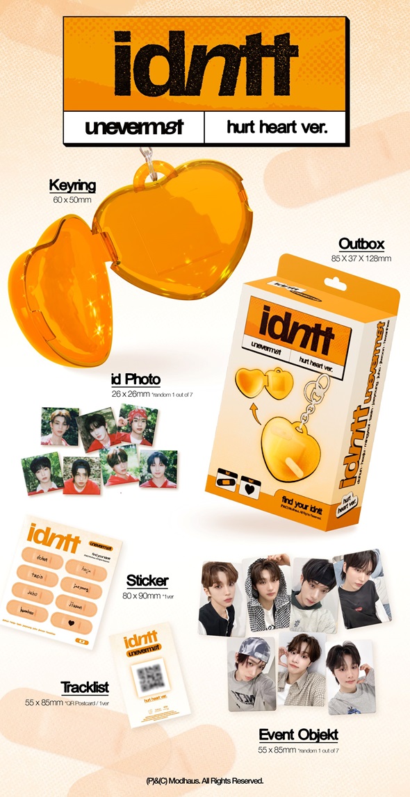 idntt デビューアルバム『unevermet』2025年8月リリース！ CD購入特典