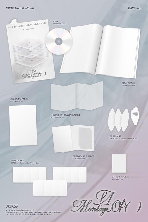 VIVIZ 韓国ファーストフルアルバム『A Montage of ( )』で2025年7月