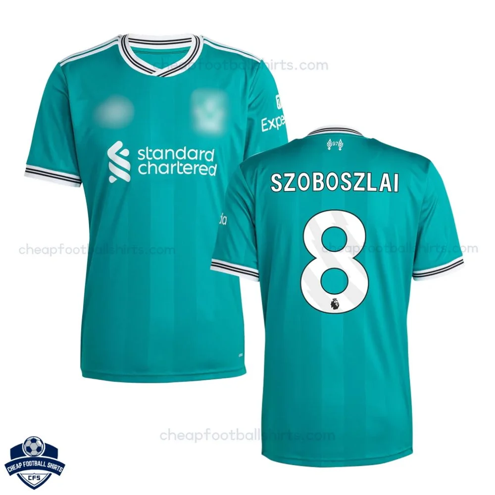Liverpool SZOBOSZLAI 8 Third Cheap Football Shirts 2025/26