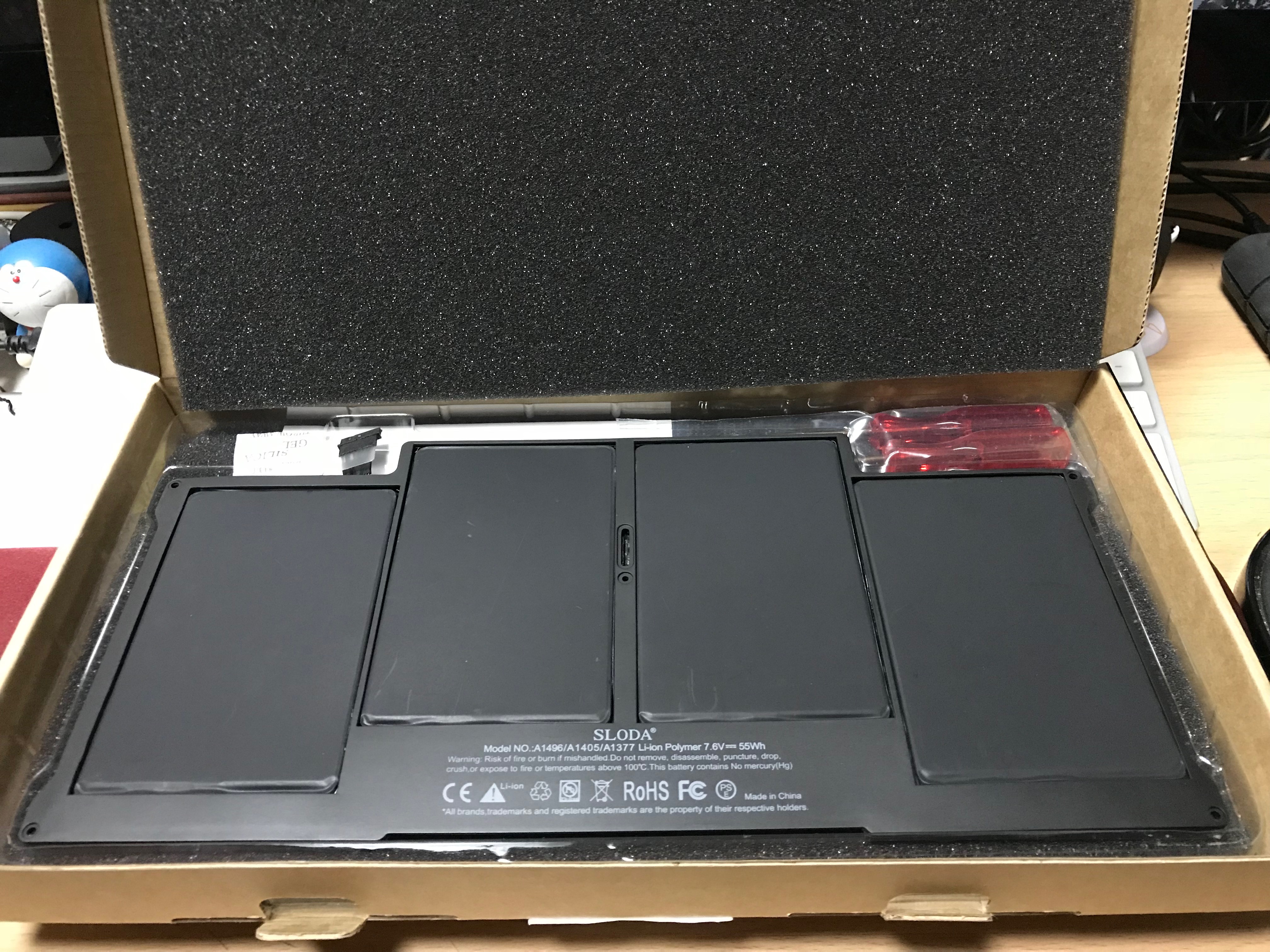 新年早々】MacBook Airのバッテリー交換【備忘録】 | Chromatic Lab.