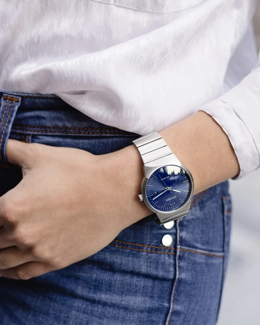 Axiom Blue Dial Stainless Steel Bracelet EW2670-53L | CITIZEN