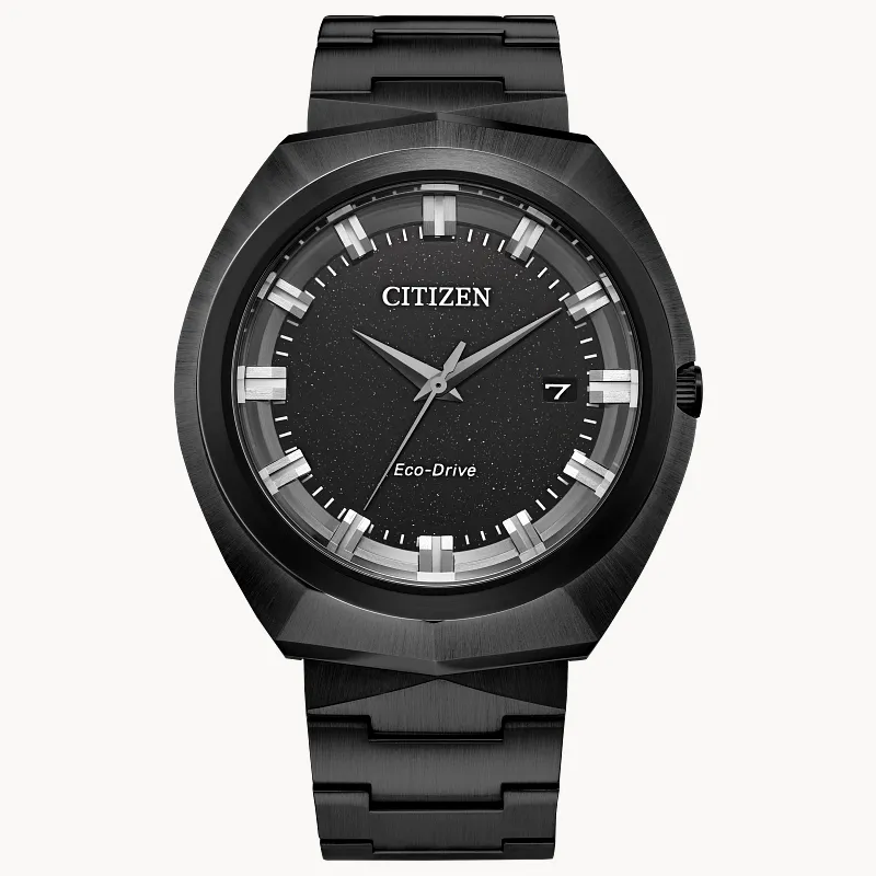 Eco-Drive 365 Black Dial Stainless Steel Bracelet BN1015-52E | CITIZEN