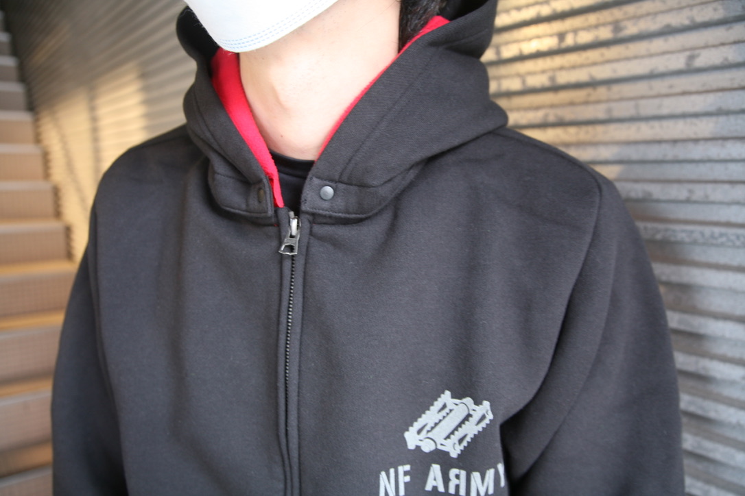 ナリフリ narifuri ダブルフードフロントジップパーカー | circle