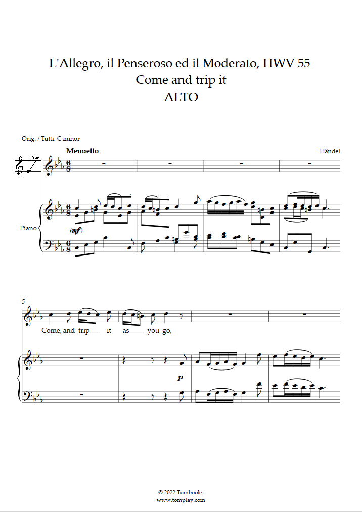 L'Allegro, il Penseroso ed il Moderato (快活の人、沈思の人、温和の