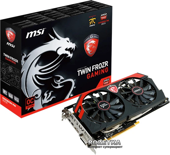 Видеокарта MSI PCI-Ex Radeon R9 280X 3072MB GDDR5 (384bit) (1000