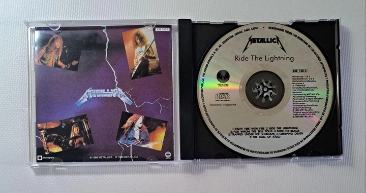 Metallica – Ride The Lightning (1989) Audio CD (импорт, буклет