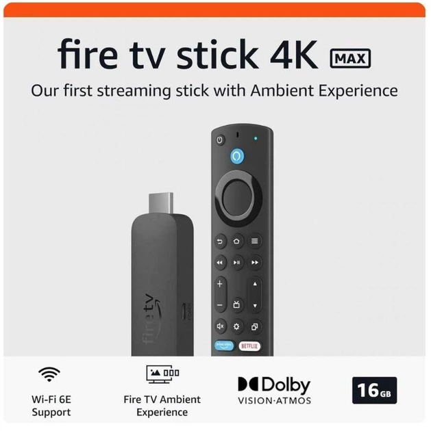 ТВ приставка - смарт стик Amazon Fire TV Stick 4K Max 2nd gen