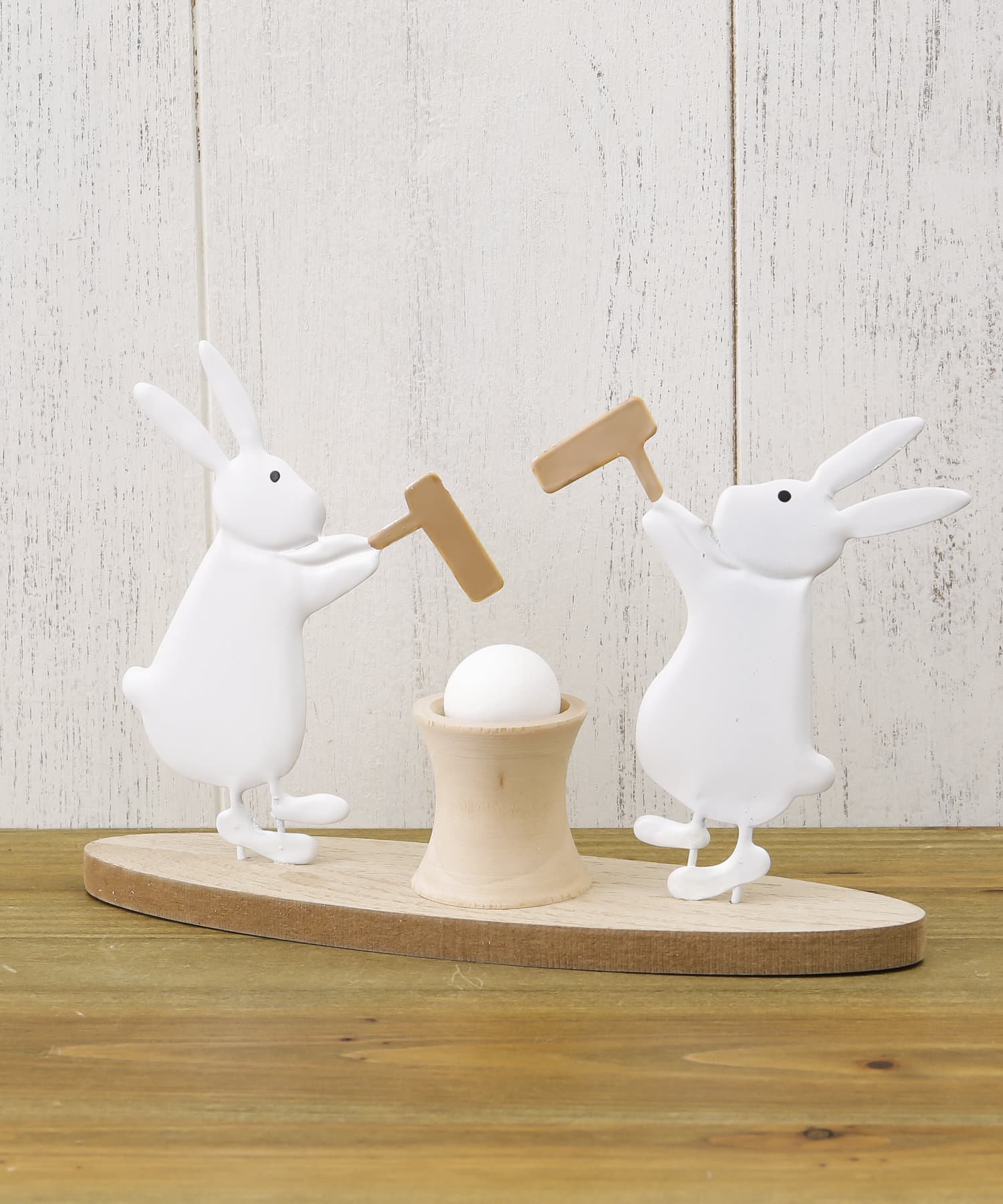 新品 サリュ 餅つきうさぎオブジェ お月見 4点 お月見】餅つき