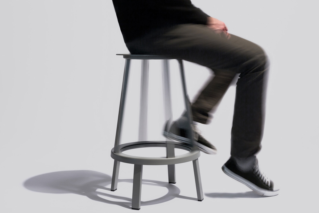 HAY（ヘイ） / REVOLVER BAR STOOL LOW（リボルバー） / スカイグレー