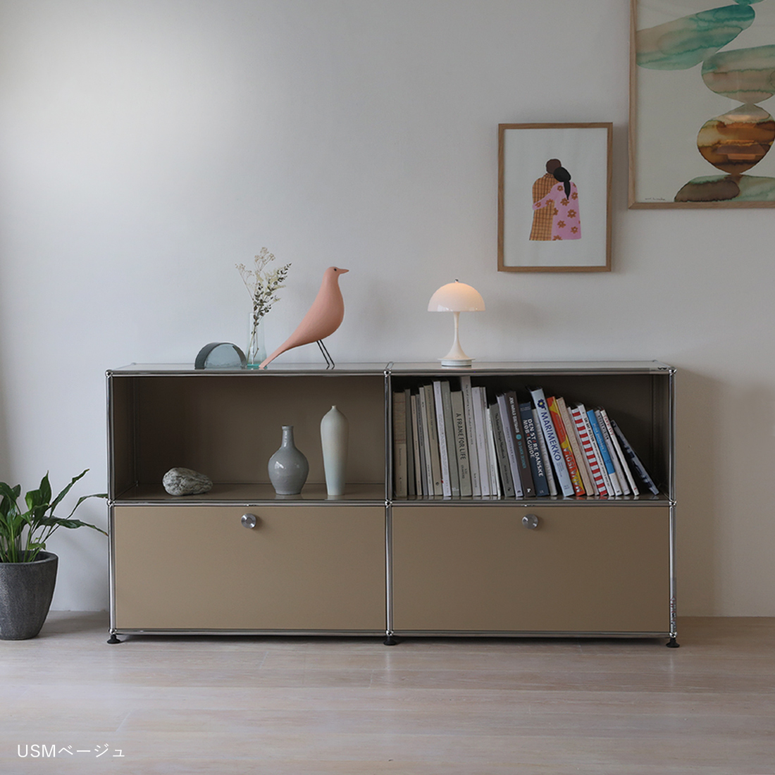 USMハラー ドア ハンドル セット 鍵穴なしタイプ 2点 USMハラー ドア