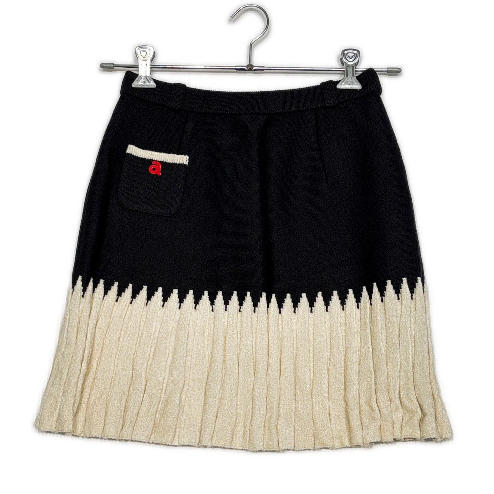 中古 レディース アルチビオ archivio スカート 38(M) 黒×クリーム色