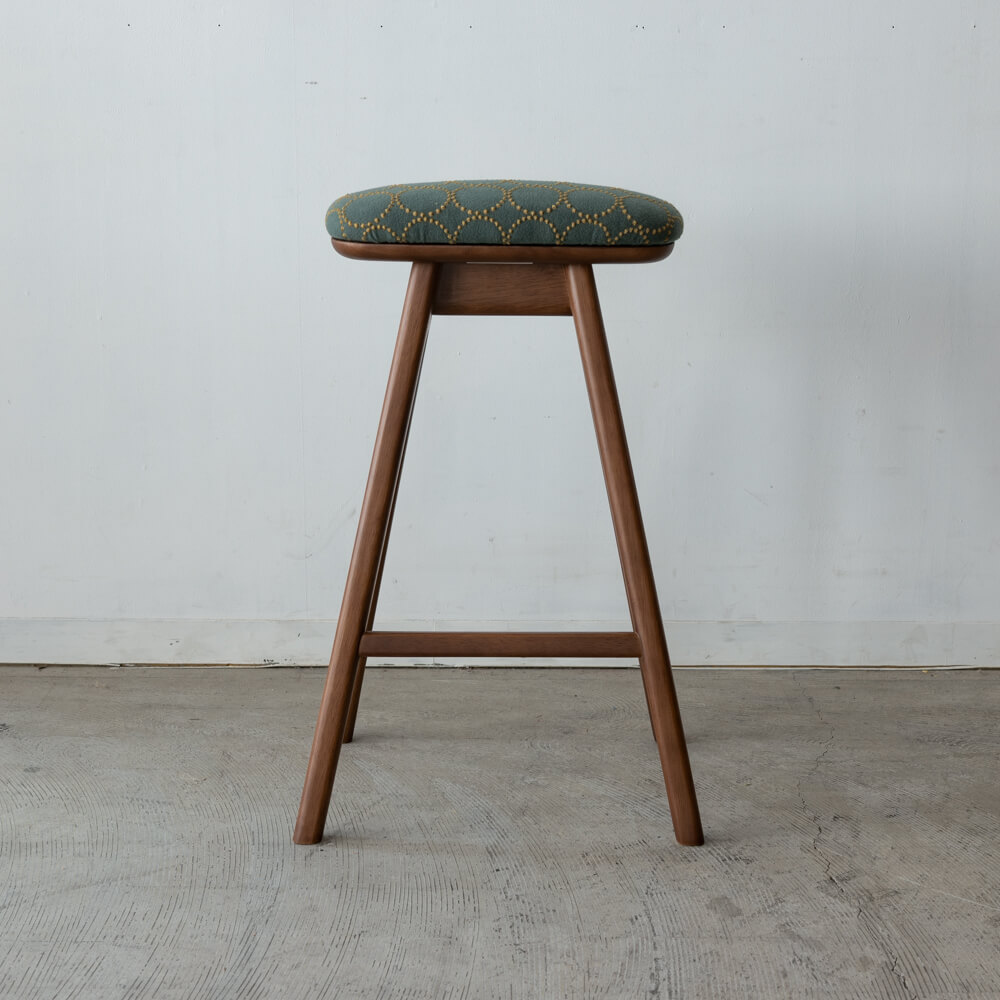 送料込】キッチンスツール(H630)＋張地ミナペルホネン tambourine