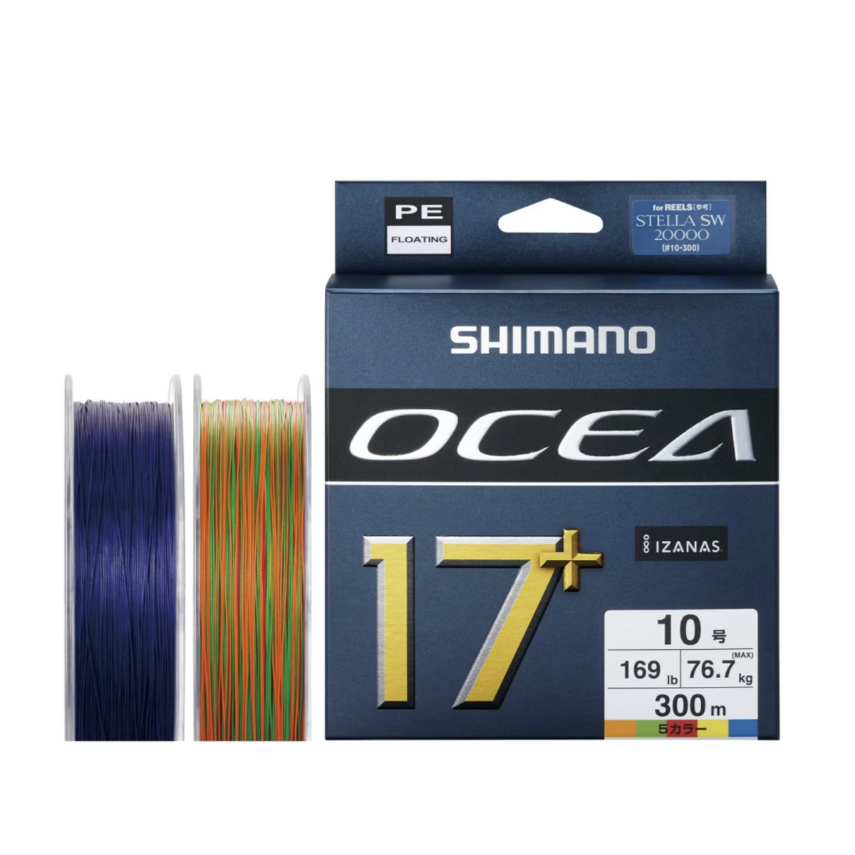 Shimano Ocea 17+ Premium PE Line Multi-Color 300m