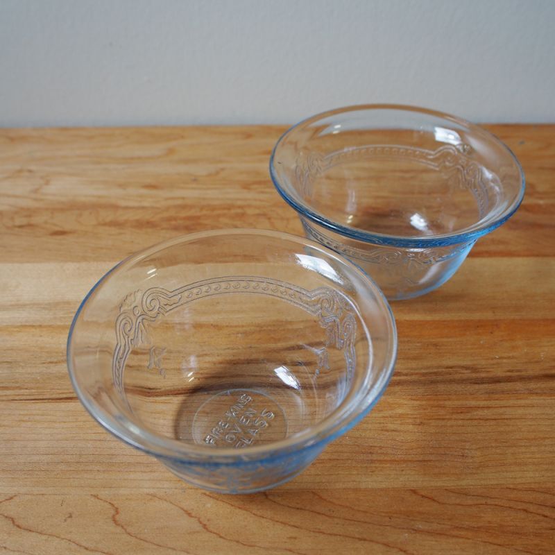 ファイヤーキング サファイアブルー フィルビー カスタードカップ2個セット