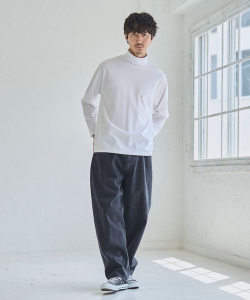 ポンチタートルネックロングスリーブTシャツ