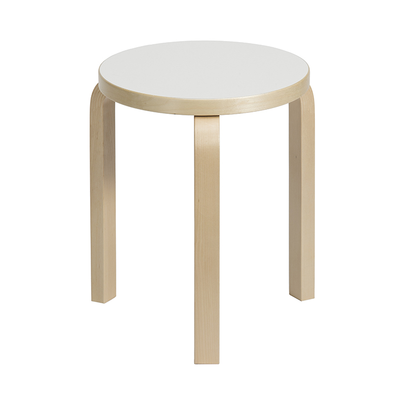 ARTEK（アルテック）スツール60 バーチ / ブラック リノリウム｜Alvar