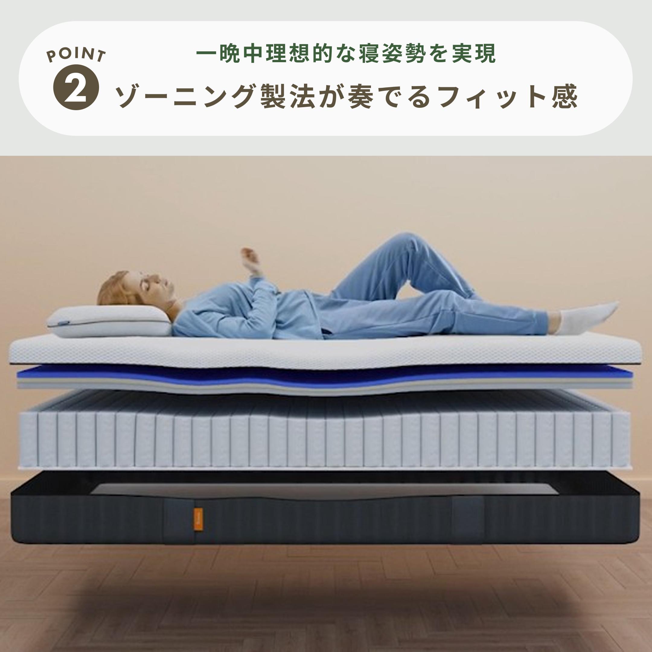 Emma Sleep エマ・ハイブリッド V2 マットレス セミダブル Emma Sleep