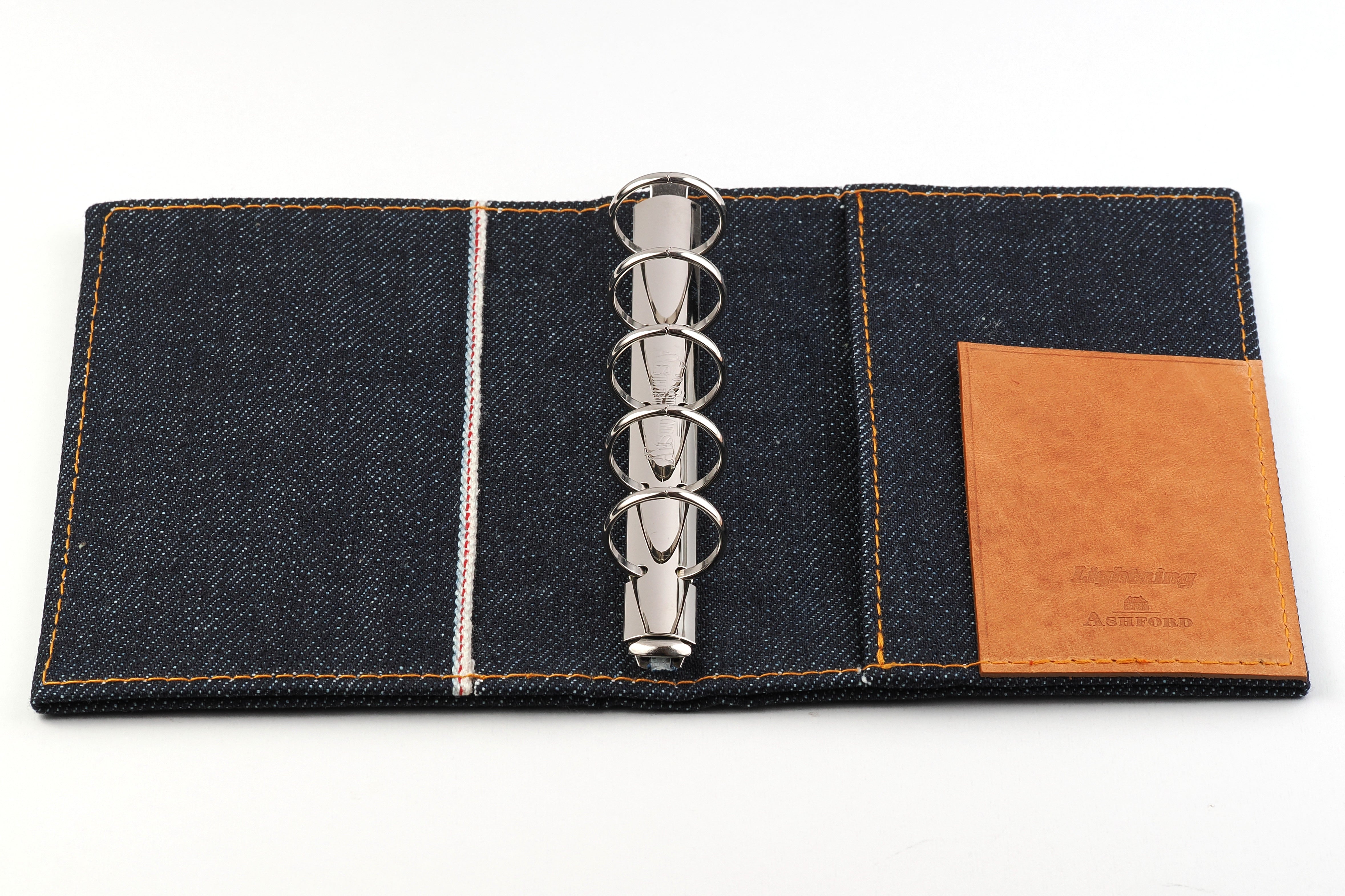 ASHFORD × Lightning セルビッジデニム システム手帳（趣味文