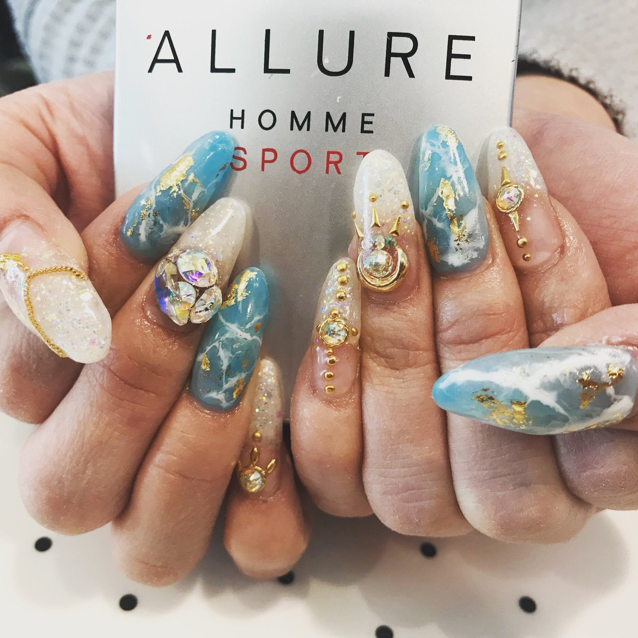 夏/海/ハンド/エスニック/大理石 - snp416のネイルデザイン[No.2987294