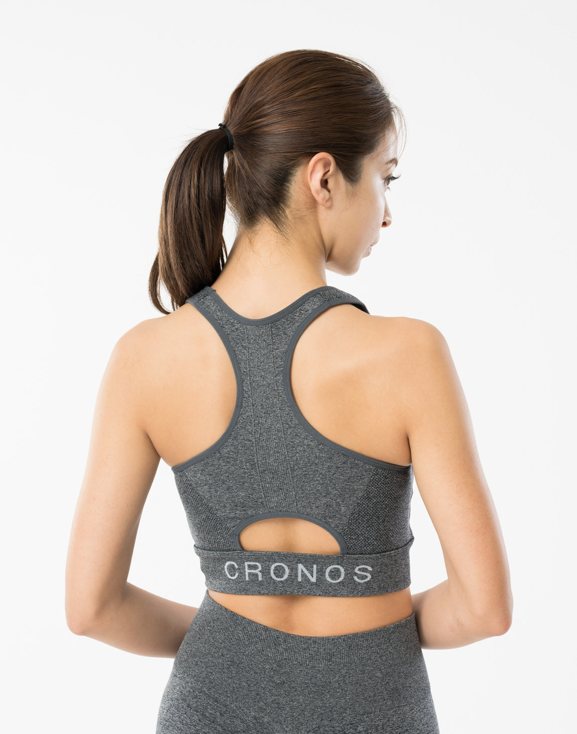 CRONOS WOMEN STRETCH BRA【GRAY】