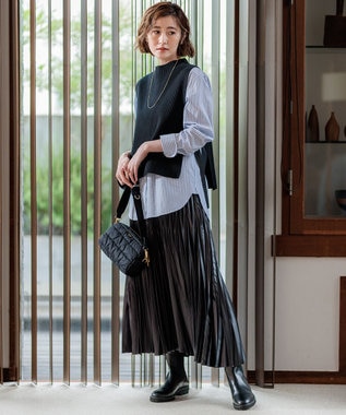 洗える】レザーライクプリーツ スカート / 23区 | ファッション通販