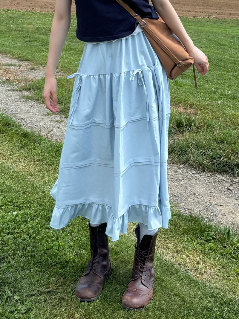 livre リブレ スカート 限定カラー ライトブルー リブレ ライト