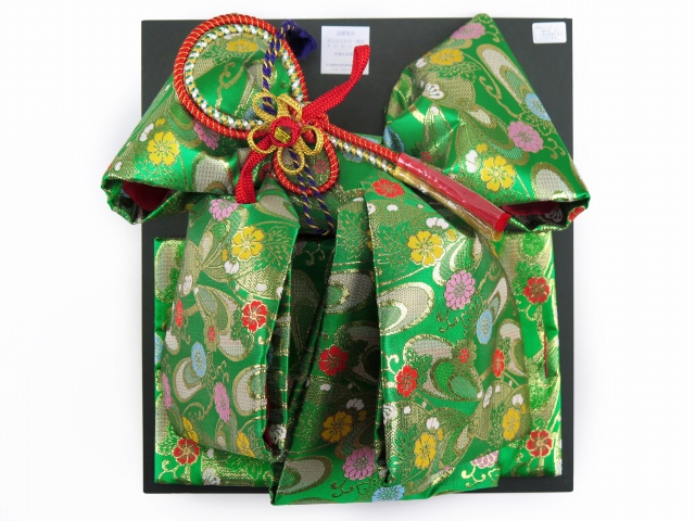 七五三 7歳用結び帯(大寸)【緑】