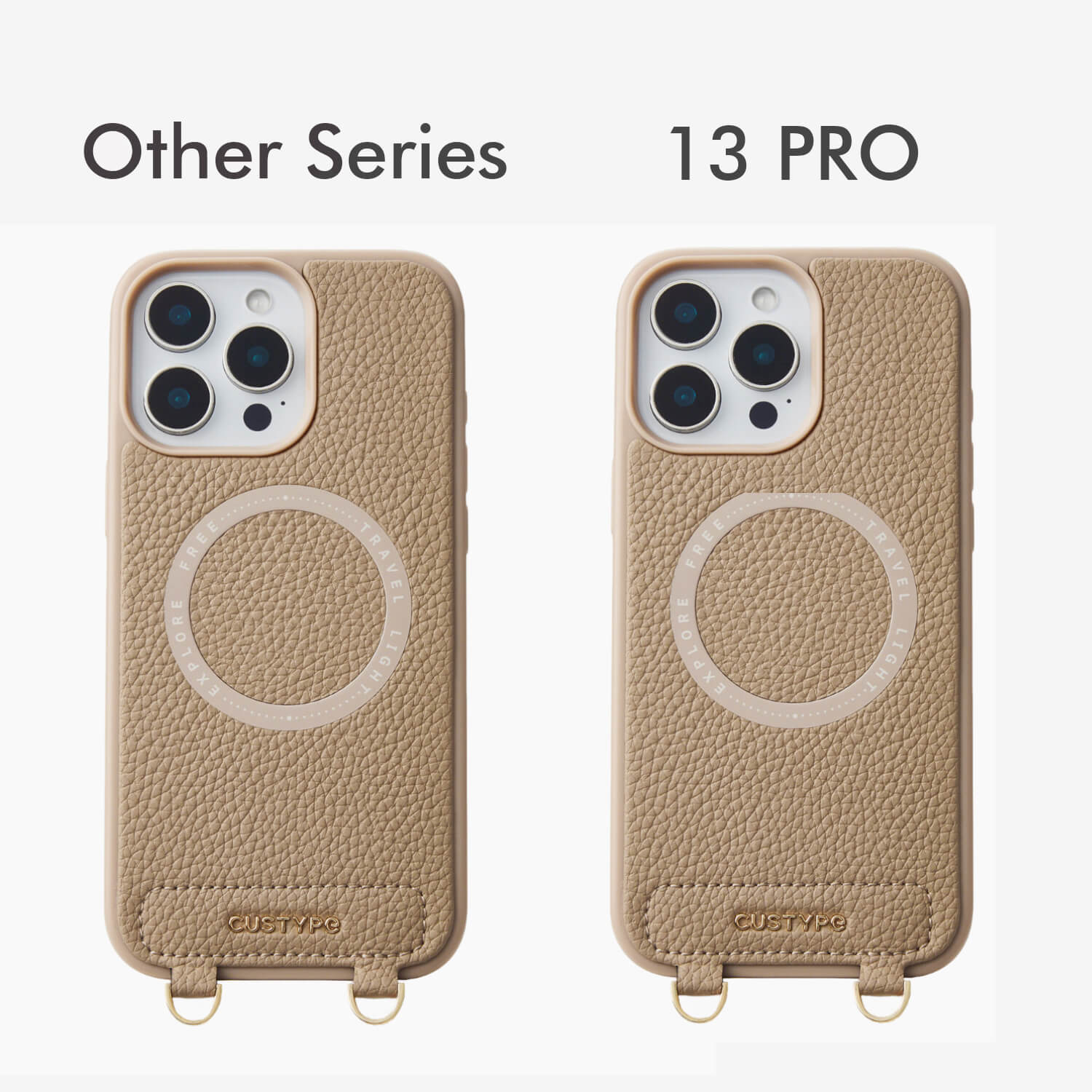 ハートデザインキット - 取り外し可能なワイヤレス充電クロスボディ