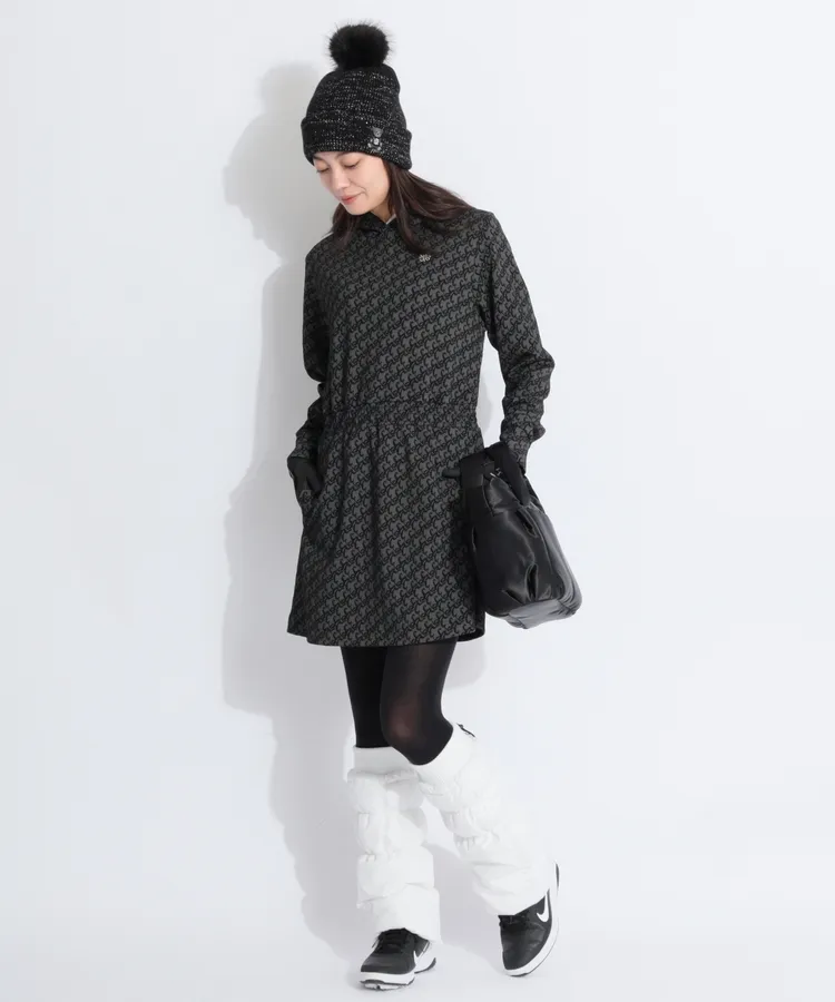 セントアンドリュースの秋冬ワンピースを使ったスタイリング