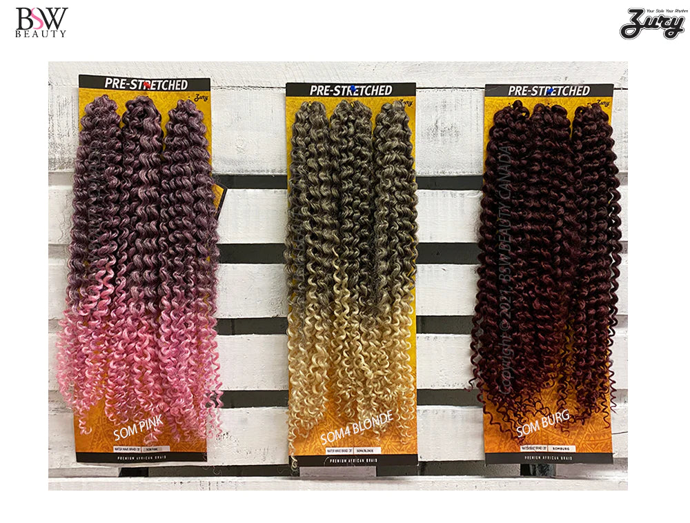 ZURY Synthetic 3X PRE Stretched Crochet Braid - Water Wave 20
