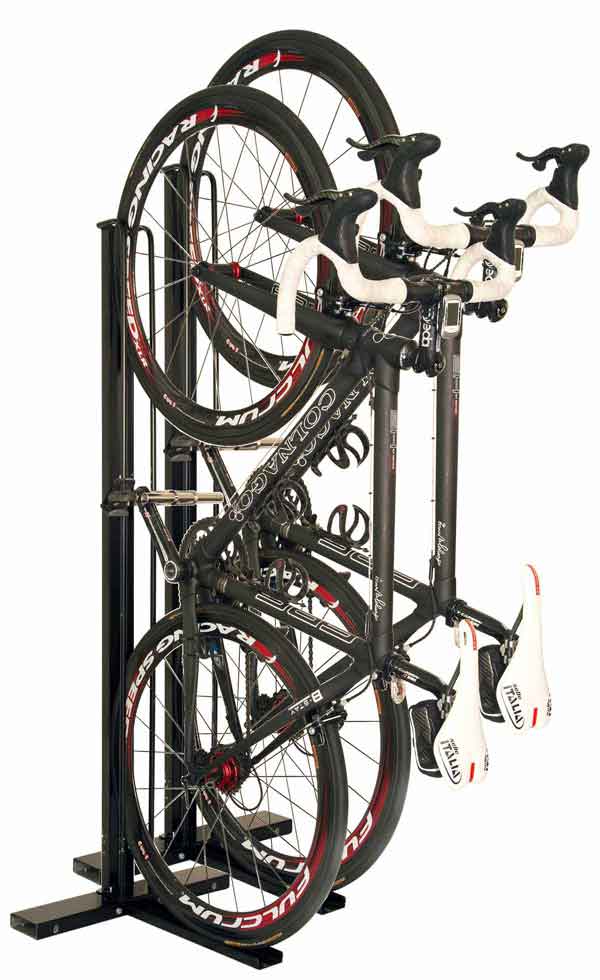 自転車2台でのスタンド利用方法