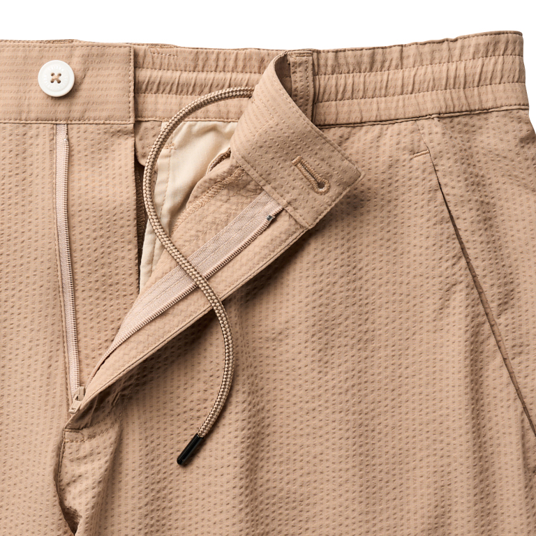 スリクソン 撥水 レギュラーフィット シアサッカーストレッチロング