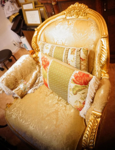 イタリア ゴールドレリーフ×スワロフスキーエレメント バロック様式1人