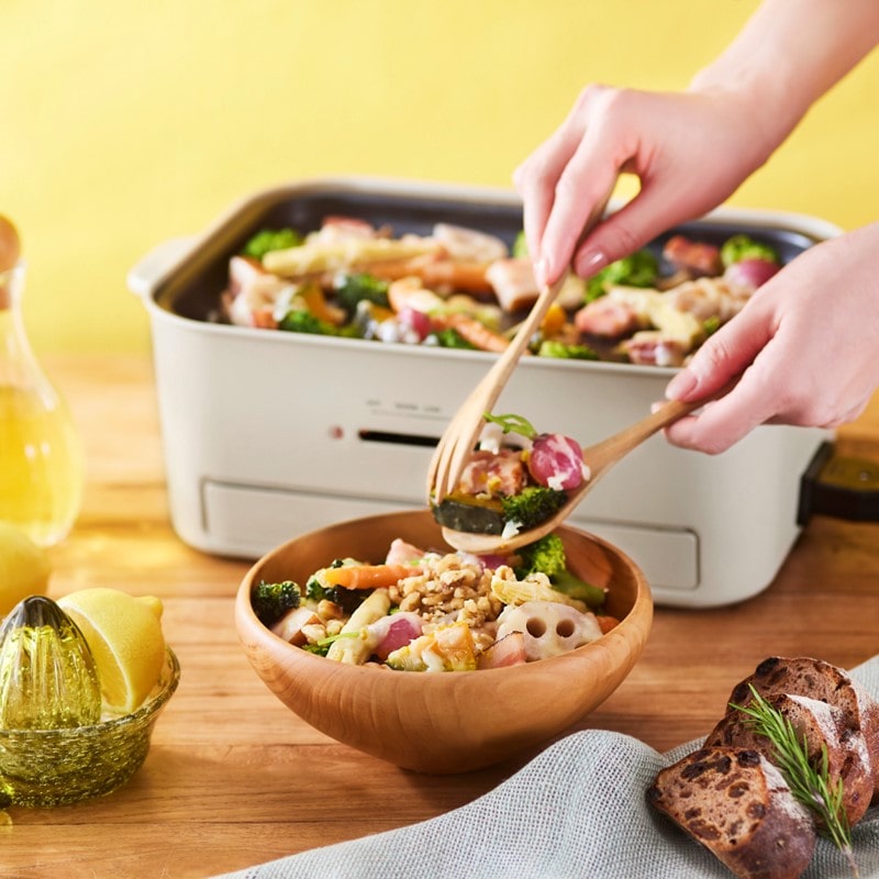 ≪BRUNO≫グリルサンドメーカー ダブル（グレージュ）BOE084-GRG｜郵便