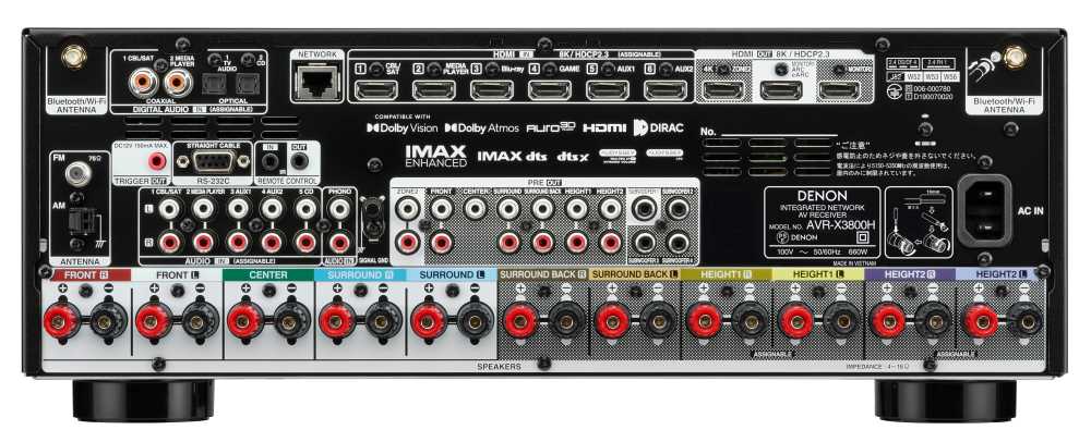 デノン、新AVアンプ「AVR-X580BT」「AVR-X2800H」「AVR-X3800H」3