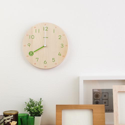 旭川家具 cosine コサイン 子ども時計 国産クラフト 木製 掛け時計