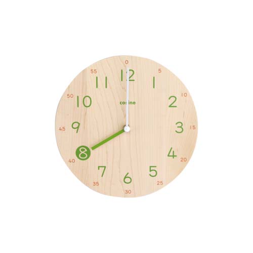 旭川家具 cosine コサイン 子ども時計 国産クラフト 木製 掛け時計