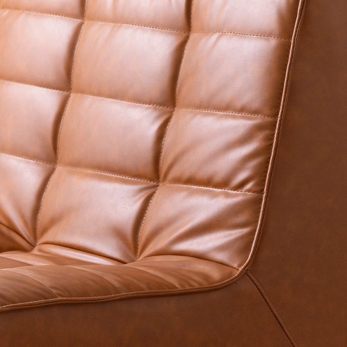 g118034]【2点セット】Hank PVCレザーソファ 2人掛けソファー | 家具