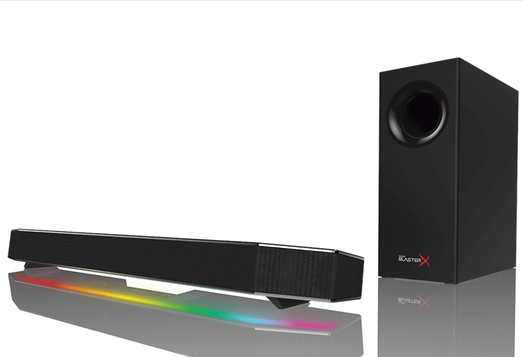 Sound BlasterX Katana - 最大出力150W、Aurora ReactiveシステムLED