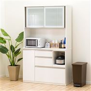 EVERY 120 KB キッチン収納 幅1205mm キャビネット キッチンボード アルミナ2 120KB WH ホワイト <N>(幅120